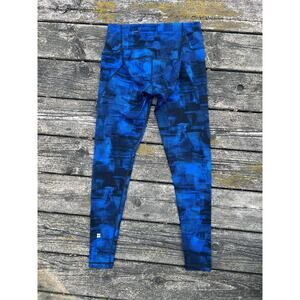 Sweaty Betty Power Workout Leggings, Blue Frame Print Size US 6 Small